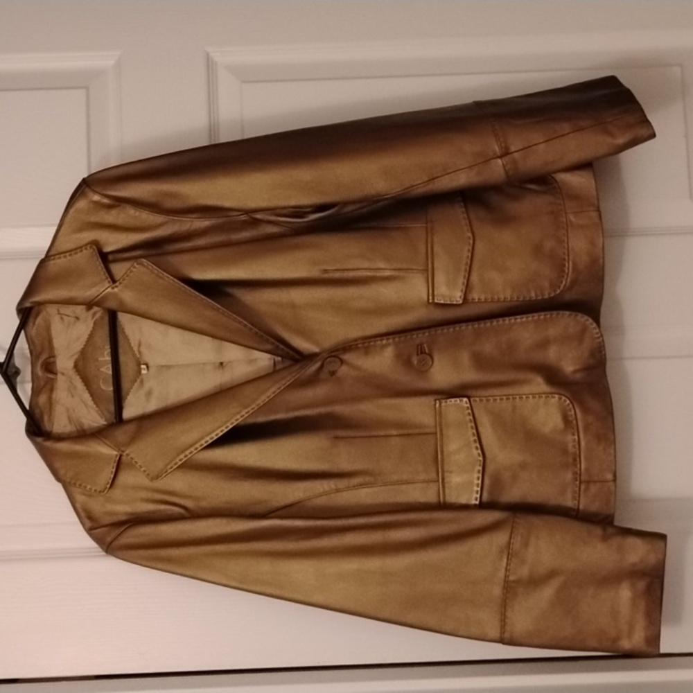 CAbi Gold Blazer Jacket